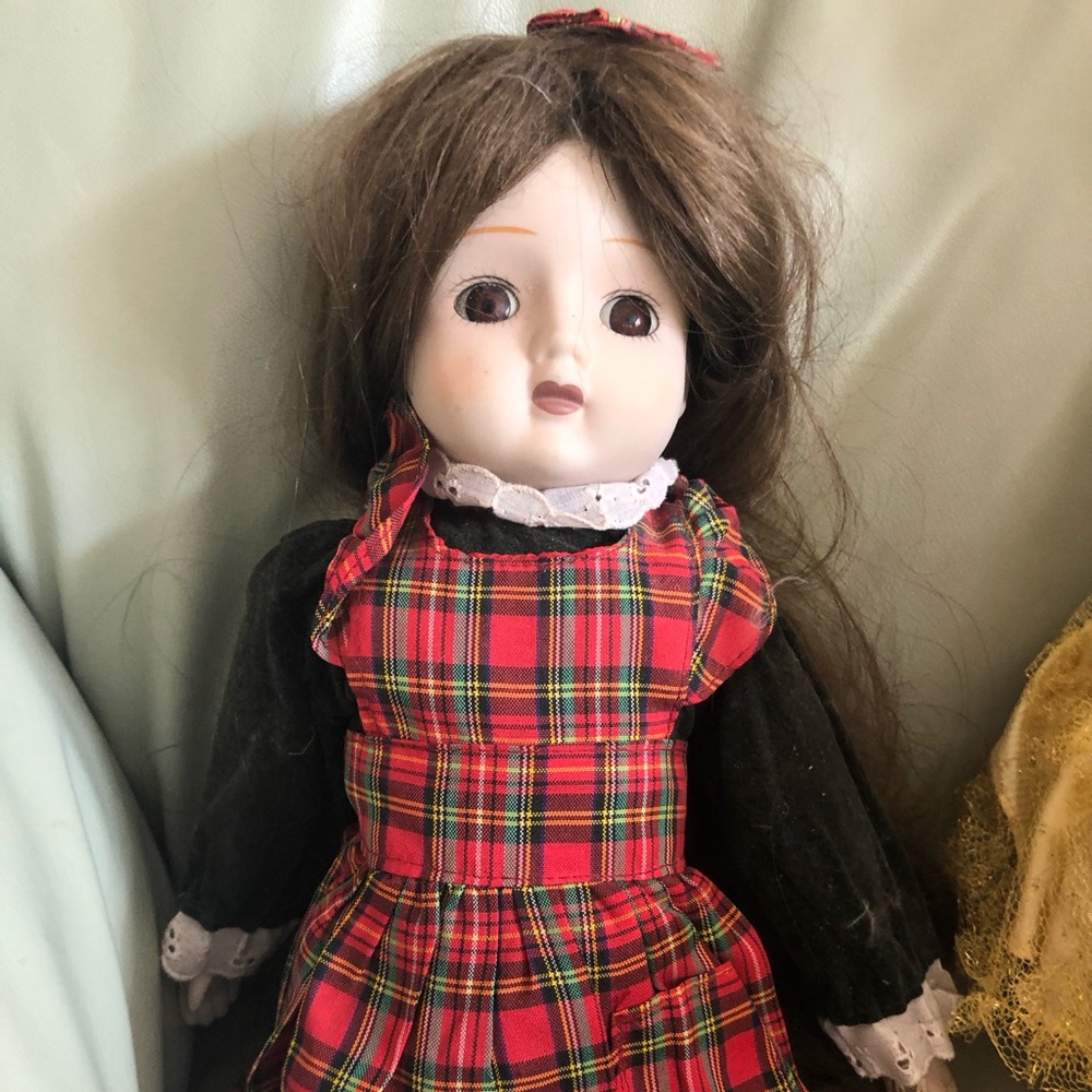 Schmid antique porcelain music doll